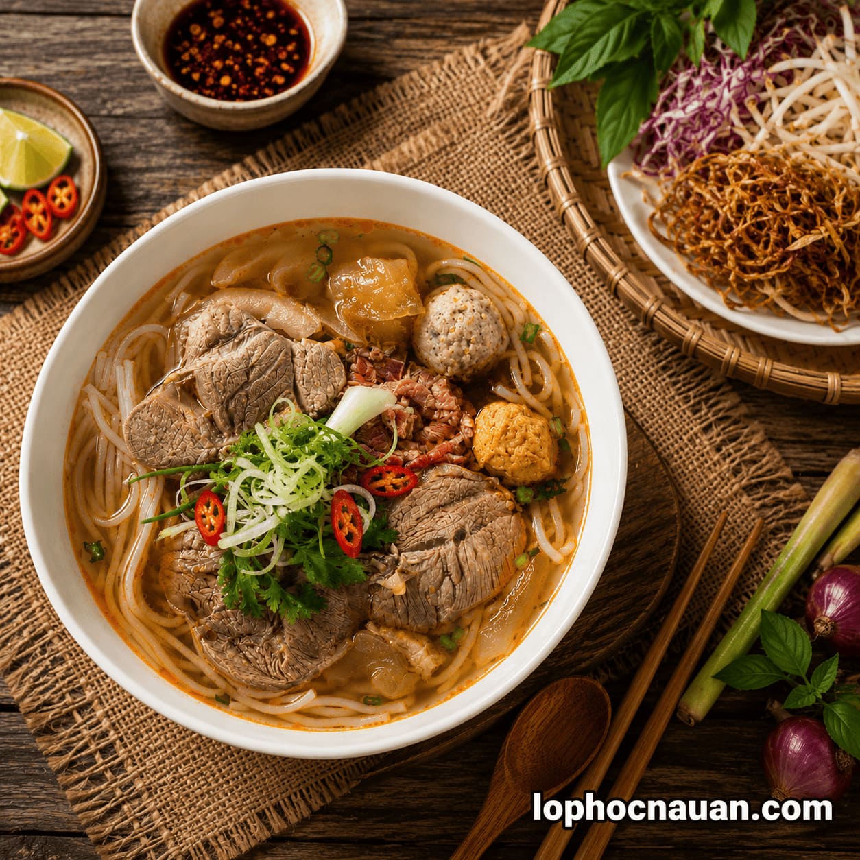 Khóa học nấu bún bò Huế để mở quán kinh doanh