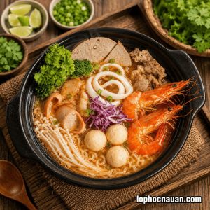Khóa Học Nấu Mì Cay 7 Cấp Độ Hàn Quốc ngon như ngoài tiệm