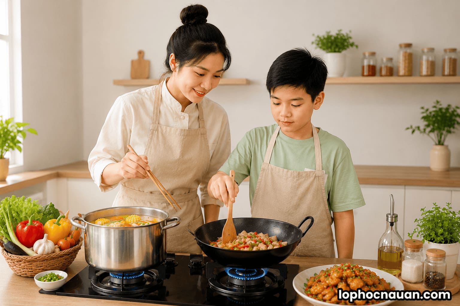 Lớp học nấu ăn cho trẻ em